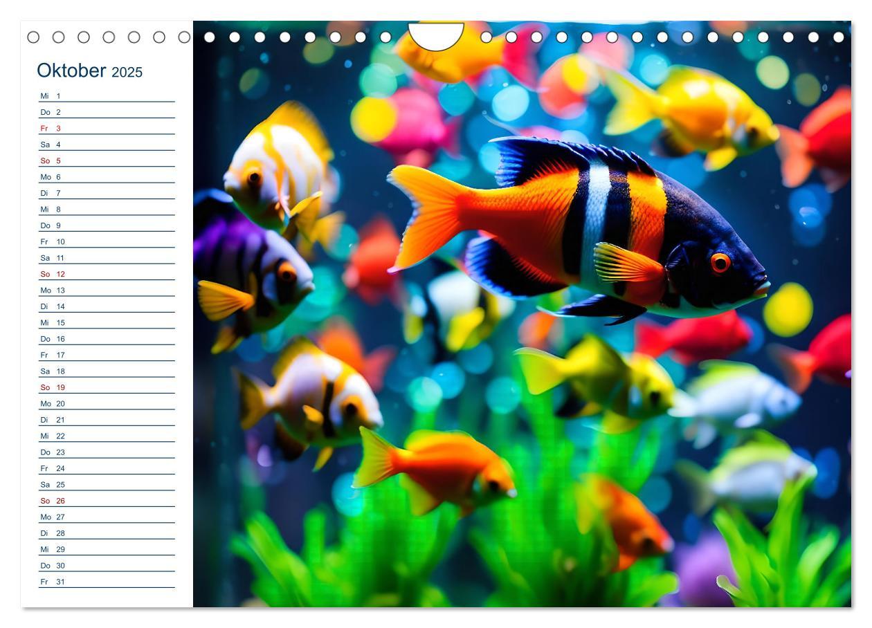 Bild: 9783457144725 | Aquarienzauber - Bunte KI Unterwasserwelten (Wandkalender 2025 DIN...