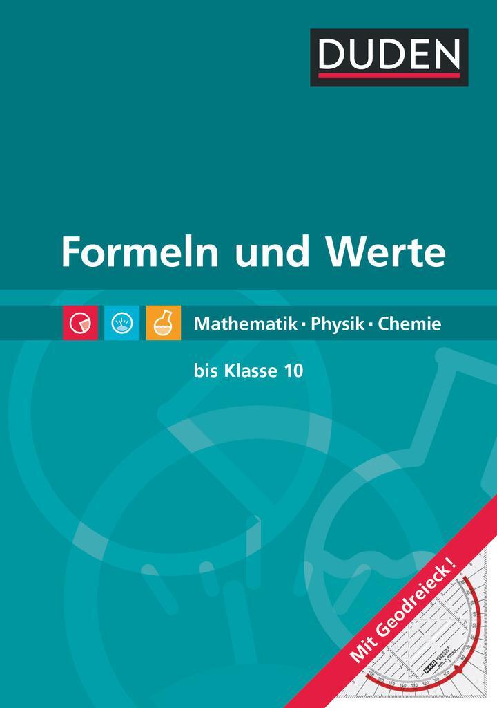 Cover: 9783835590205 | Formeln und Werte - Formelsammlung bis Klasse 10 | Schmidt | Buch