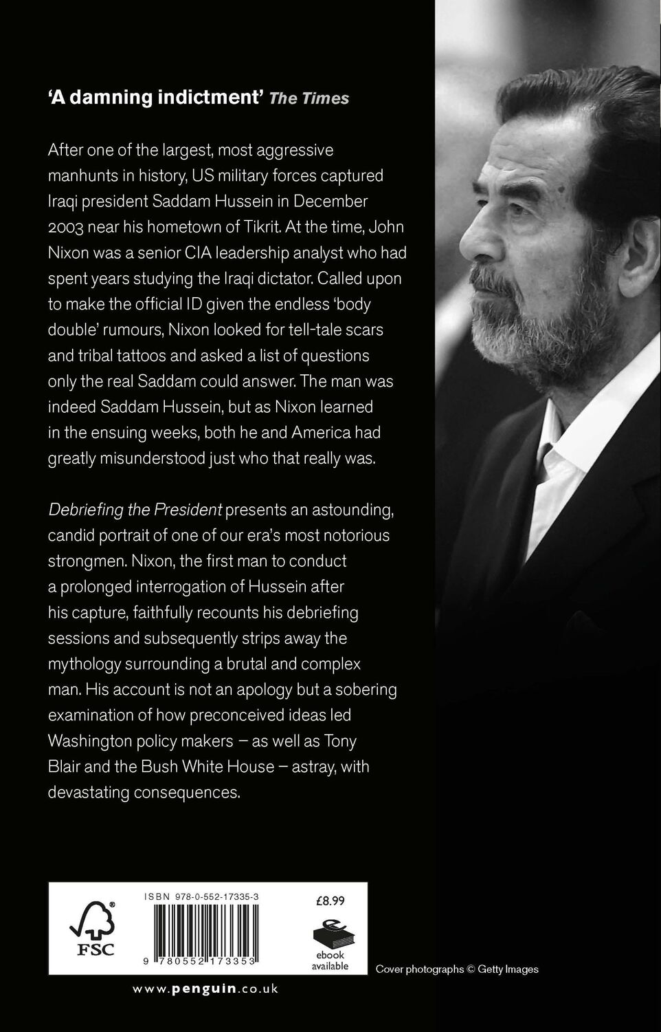 Rückseite: 9780552173353 | Debriefing the President | The Interrogation of Saddam Hussein | Nixon