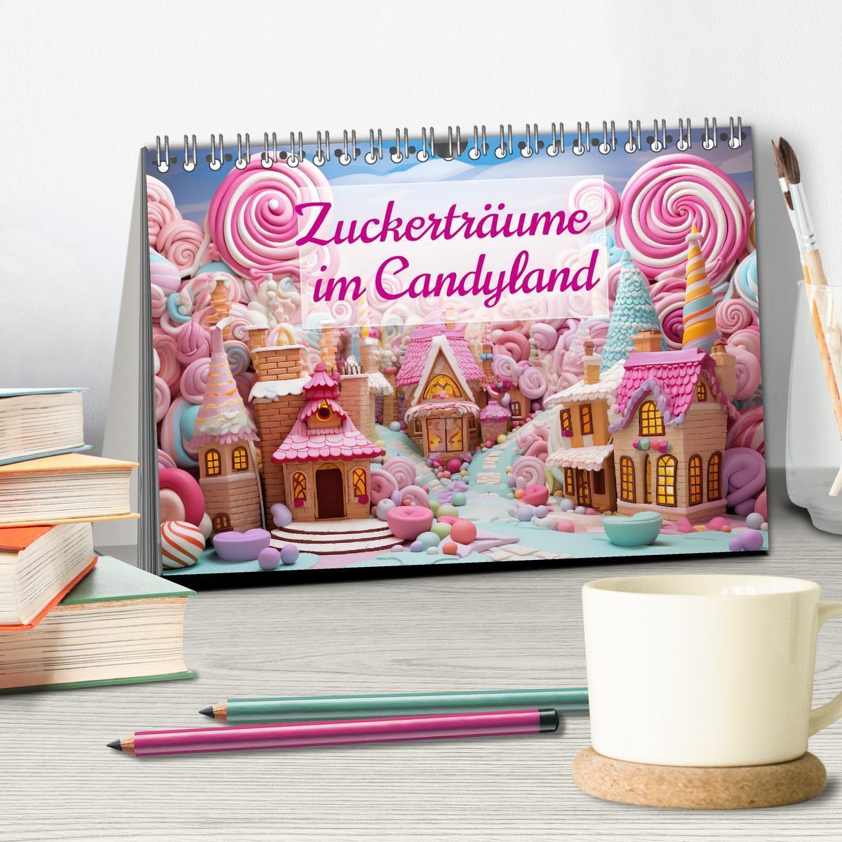 Bild: 9783383814747 | Zuckerträume im Candyland (Tischkalender 2025 DIN A5 quer),...