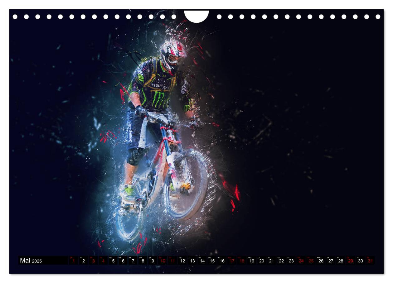 Bild: 9783435432905 | Downhill Explosion (Wandkalender 2025 DIN A4 quer), CALVENDO...