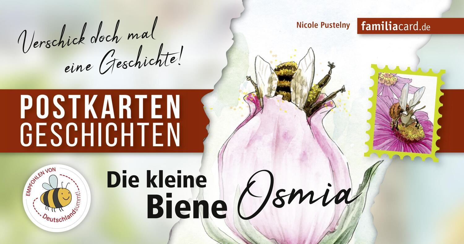 Cover: 9783961311156 | Die kleine Biene Osmia | Postkartengeschichten | Nicole Pustelny
