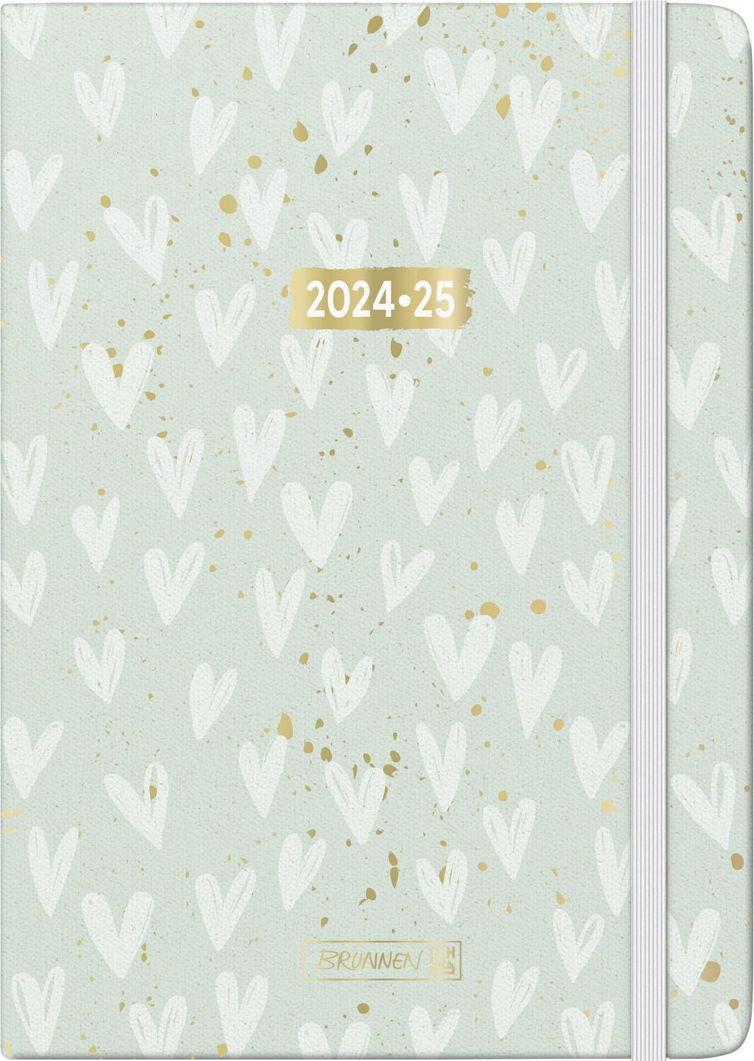 Cover: 4061947118827 | Schülerkalender 2024/2025 "Hearts", 2 Seiten = 1 Woche, A5, 208...