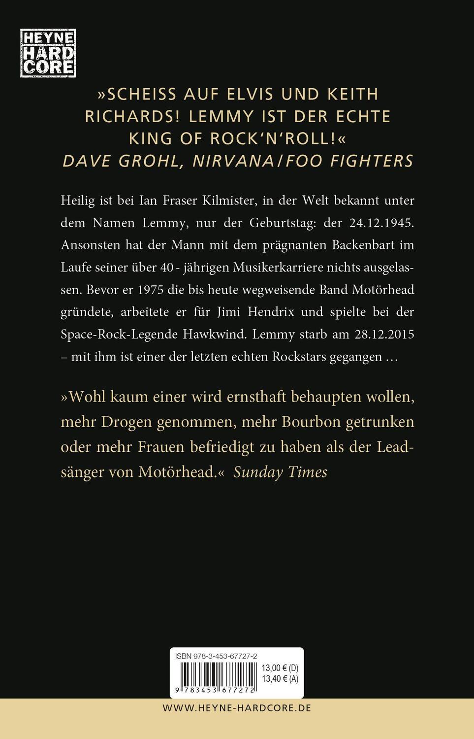 Bild: 9783453677272 | Lemmy - White Line Fever | Lemmy Kilmister | Taschenbuch | Deutsch