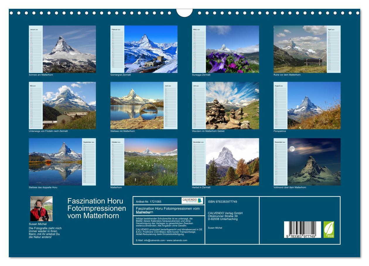 Bild: 9783383977749 | Faszination Horu Fotoimpressionen vom Matterhorn (Wandkalender 2025...