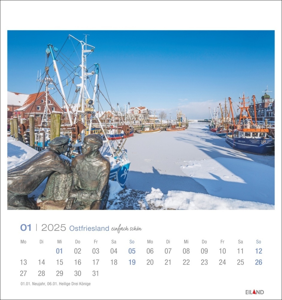 Bild: 9783964023315 | Ostfriesland Postkartenkalender 2025 - einfach schön | Kalender | 2025