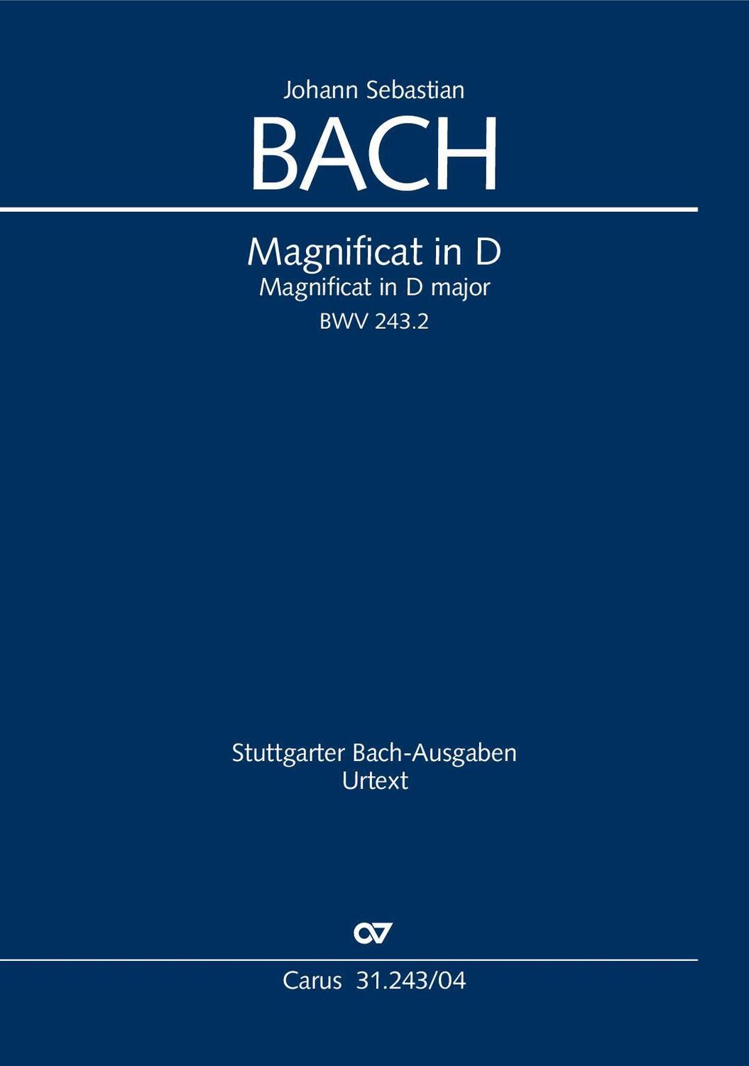 Cover: 9790007300937 | BACH: MAGNIFICAT IN D BWV 243 | Magnificat in D | Bach | Broschüre