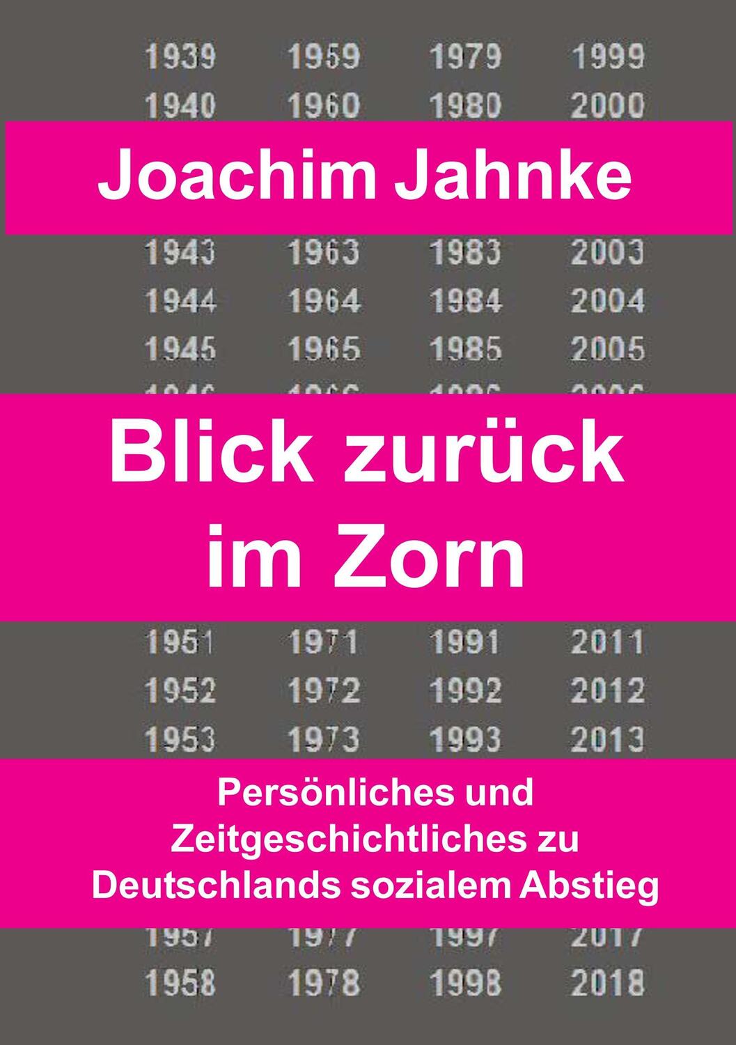 Cover: 9783752821857 | Rückblick im Zorn | Joachim Jahnke | Taschenbuch | Paperback | 220 S.