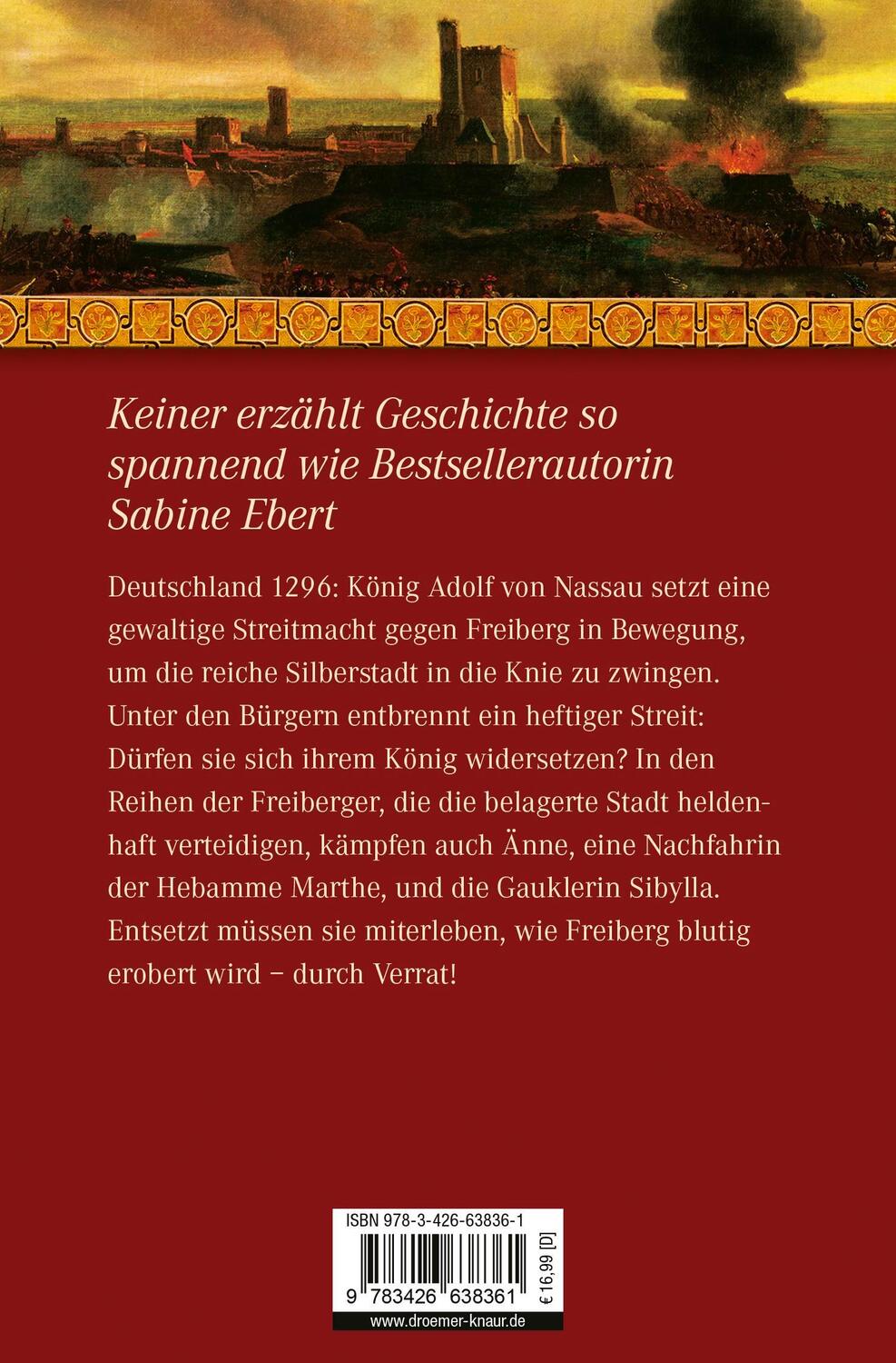 Rückseite: 9783426638361 | Blut und Silber | Roman | Sabine Ebert | Taschenbuch | 742 S. | 2011