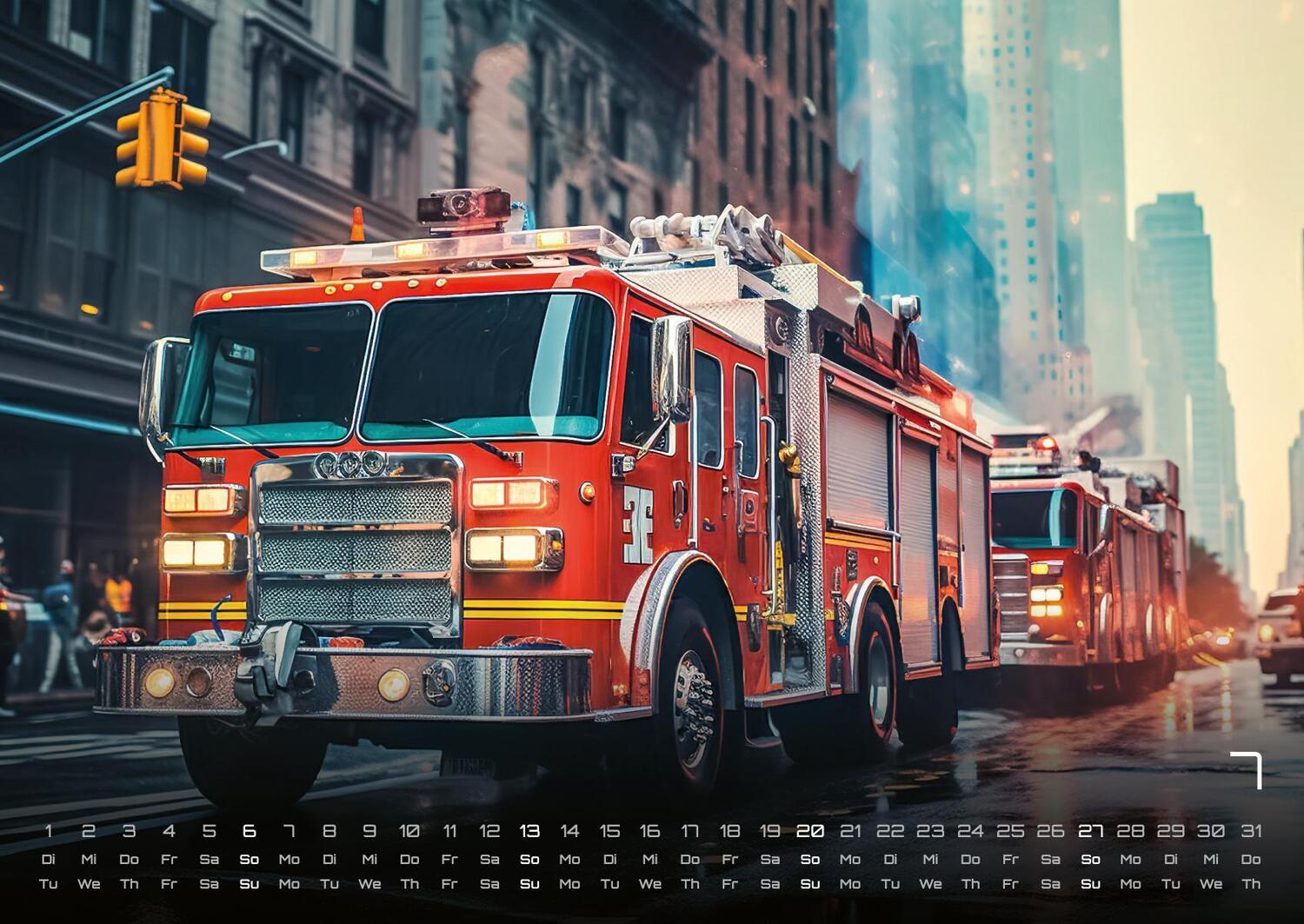 Bild: 9783986733988 | FIREFIGHTER - Retter in der Not - Feuerwehr - 2025 - Kalender DIN A2