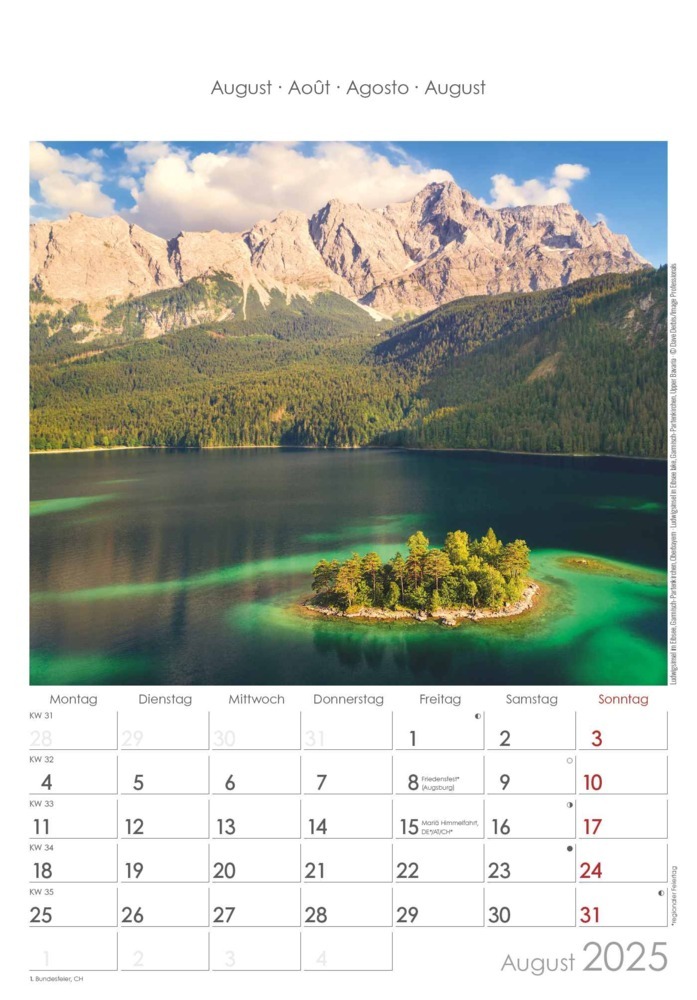 Bild: 4251732341190 | Alpha Edition - Bayern 2025 Bildkalender, 23,7x34cm, Wandkalender...