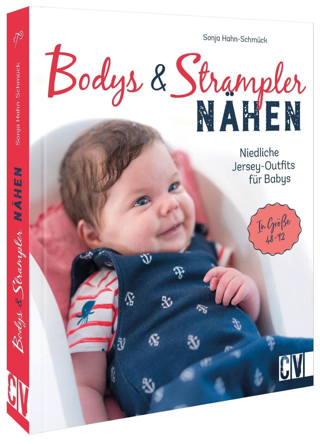 Cover: 9783841066947 | Bodys und Strampler für Babys nähen | Sonja Hahn-Schmück | Buch | 2022