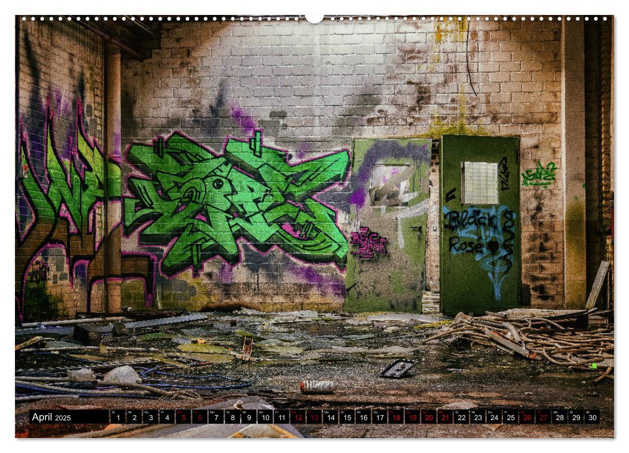 Bild: 9783435309924 | Lost Places Graffiti (Wandkalender 2025 DIN A2 quer), CALVENDO...