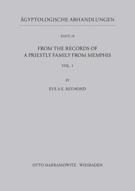 Cover: 9783447021685 | From the records of a priestly Family from Memphis | Eve A Reymond