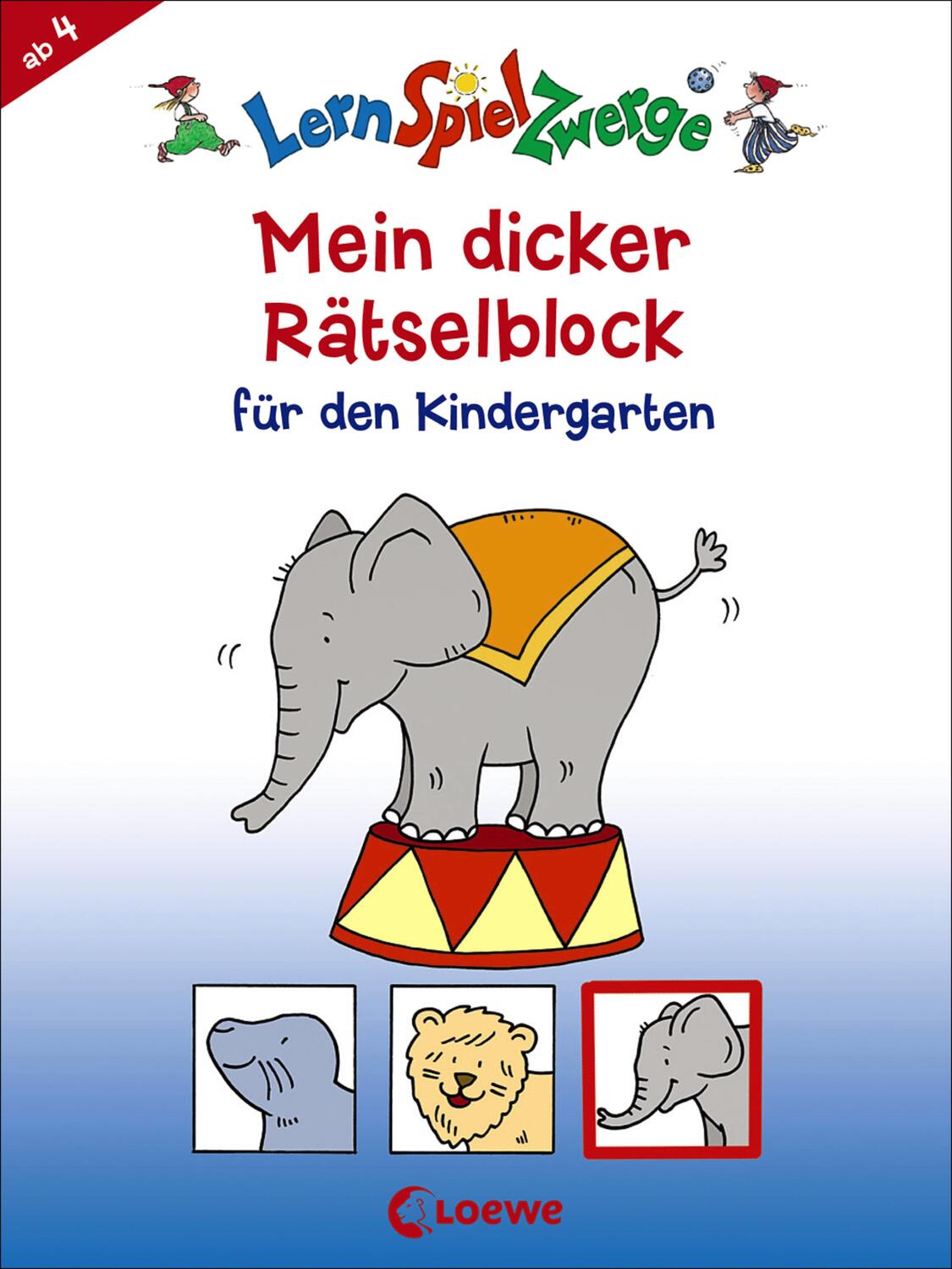 Cover: 9783785587317 | LernSpielZwerge - Mein dicker Rätselblock für den Kindergarten | Buch