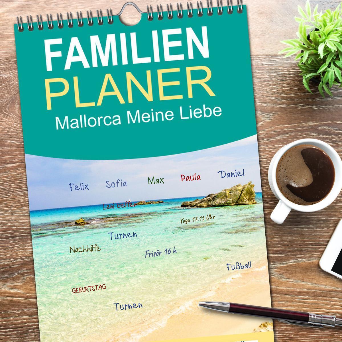 Bild: 9783457102077 | Familienplaner 2025 - Mallorca Meine Liebe mit 5 Spalten...