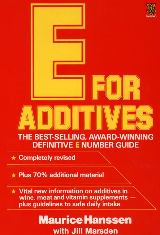 Cover: 9780722515624 | E for Additives | Maurice Hanssen | Taschenbuch | Englisch | 1987