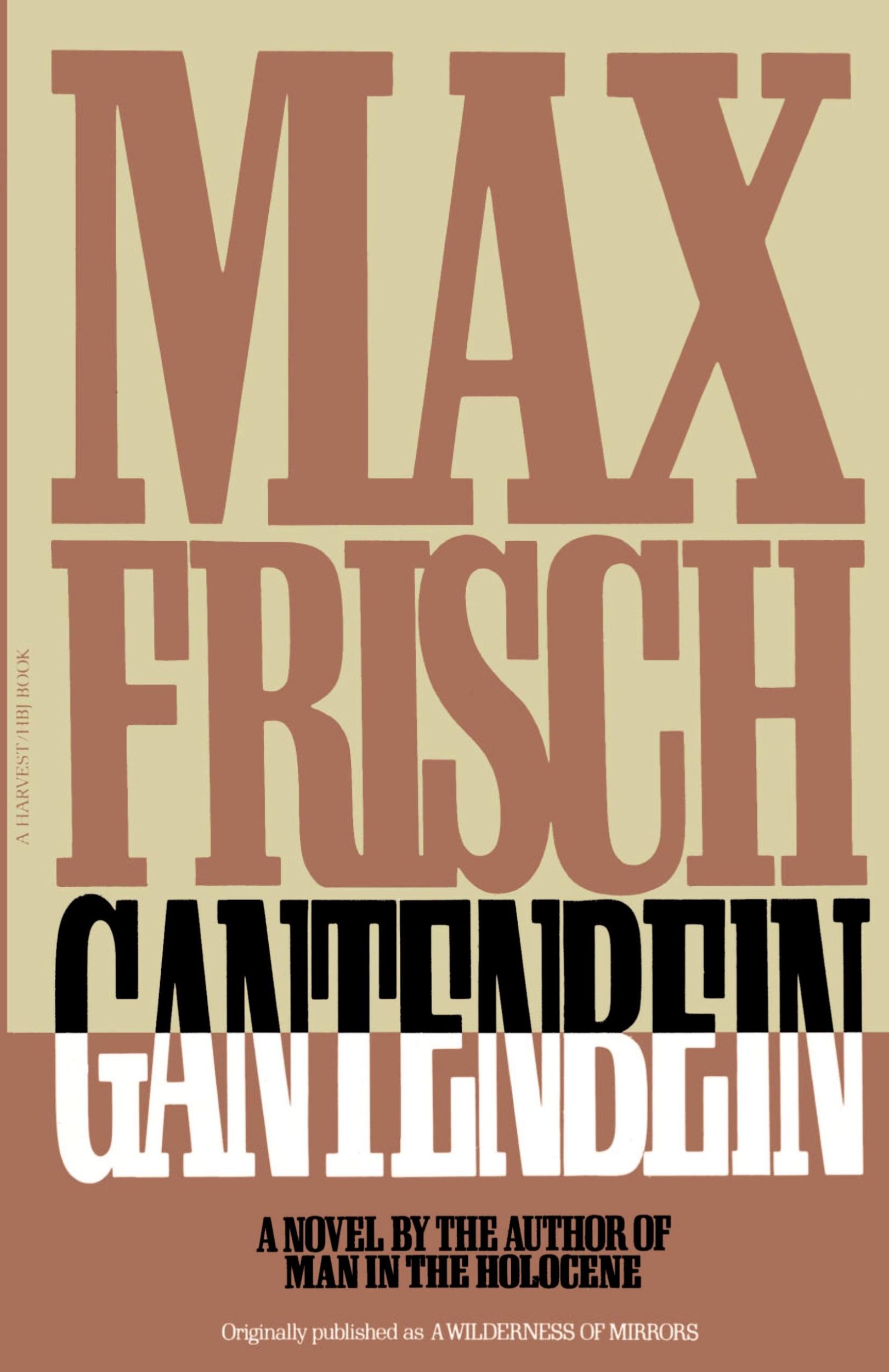 Cover: 9780156344074 | Gantenbein | Max Frisch | Taschenbuch | Kartoniert / Broschiert | 1982