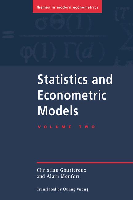 Cover: 9780521477451 | Statistics and Econometric Models | Gourieroux | Taschenbuch | 2002