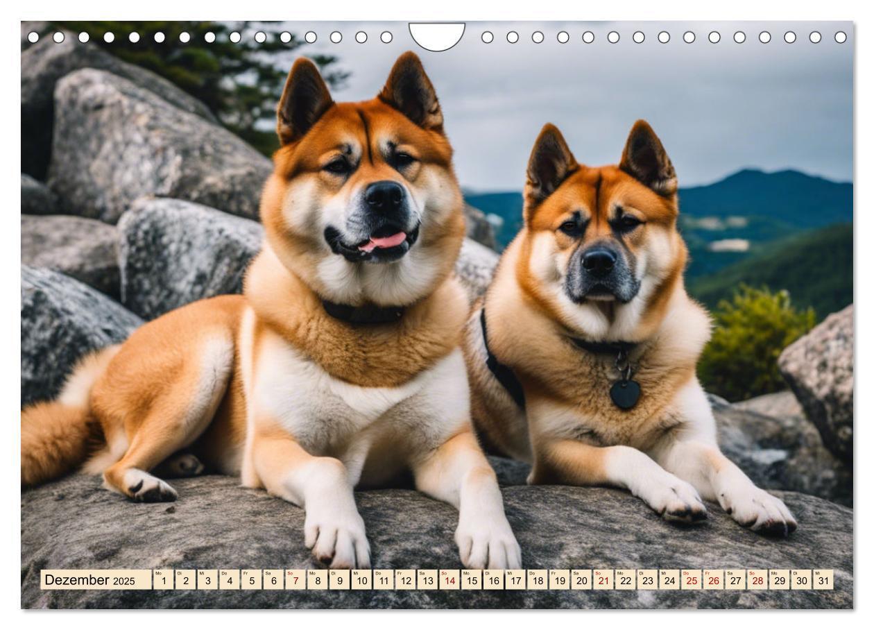 Bild: 9783457071649 | Akita Inu - Inbegriff der Treue (Wandkalender 2025 DIN A4 quer),...