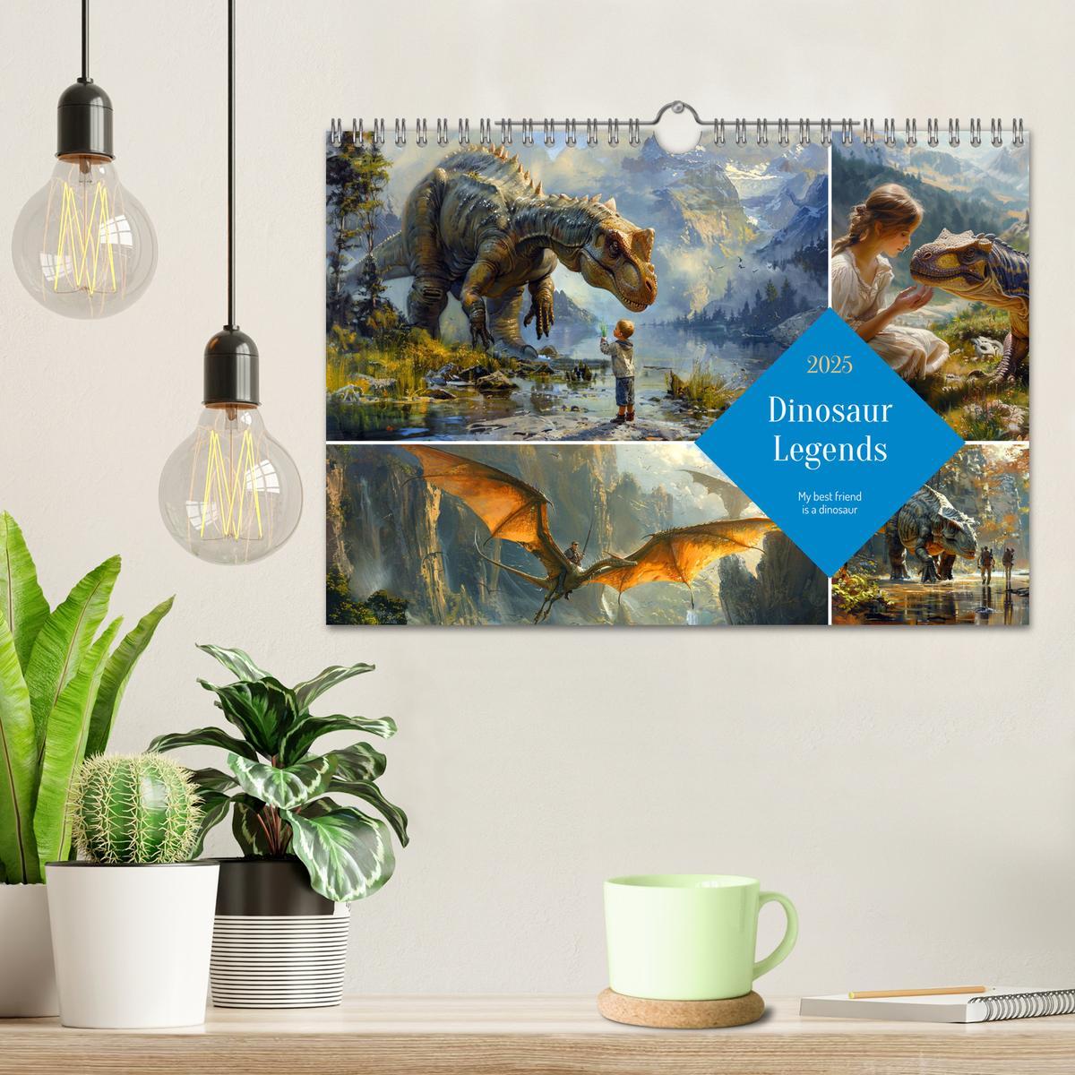 Bild: 9781325977895 | Dinosaur Legends (Wall Calendar 2025 DIN A4 landscape), CALVENDO 12...