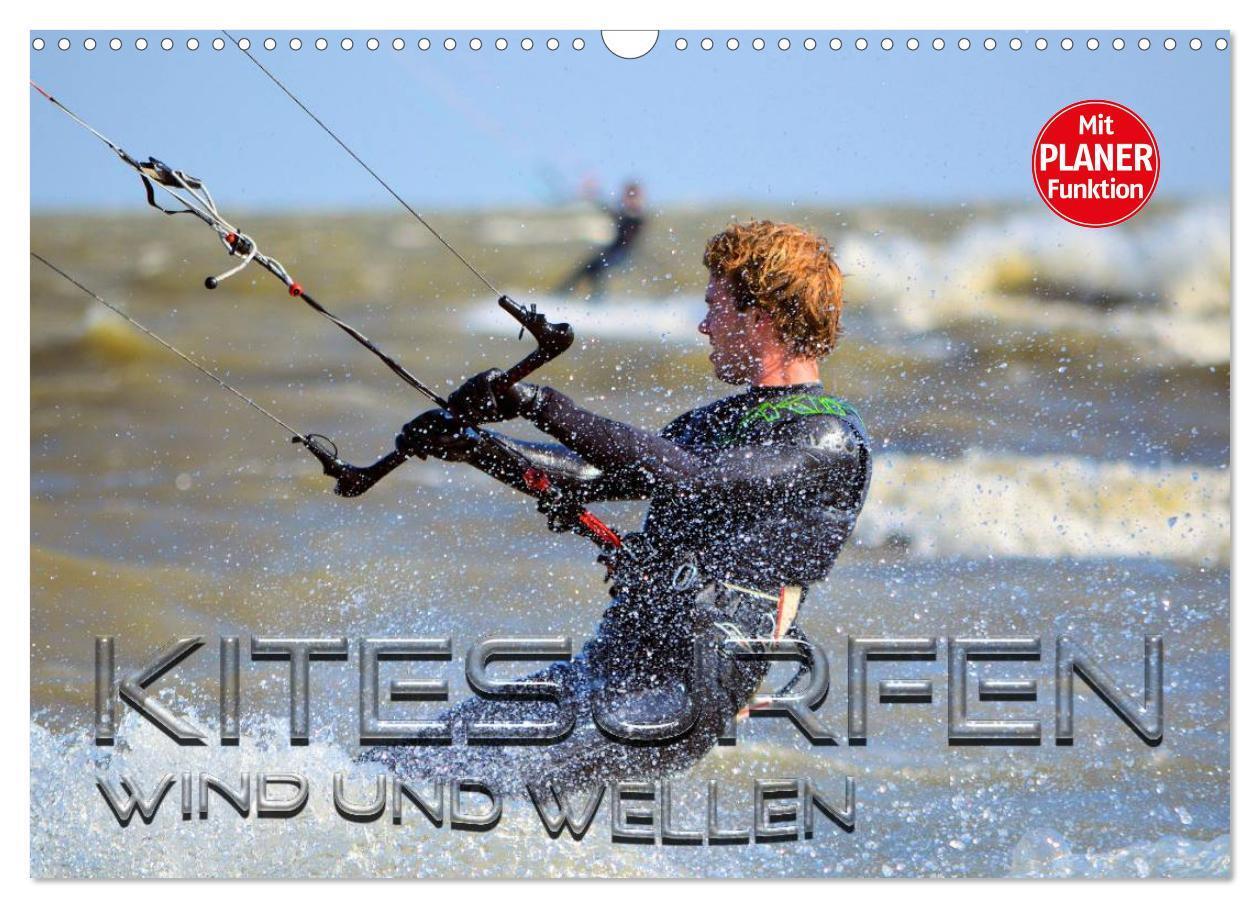 Cover: 9783383259661 | Kitesurfen - Wind und Wellen (Wandkalender 2024 DIN A3 quer),...