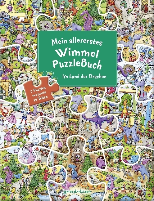 Cover: 9783811234543 | Mein allererstes WimmelPuzzleBuch - Im Land der Drachen | Krause