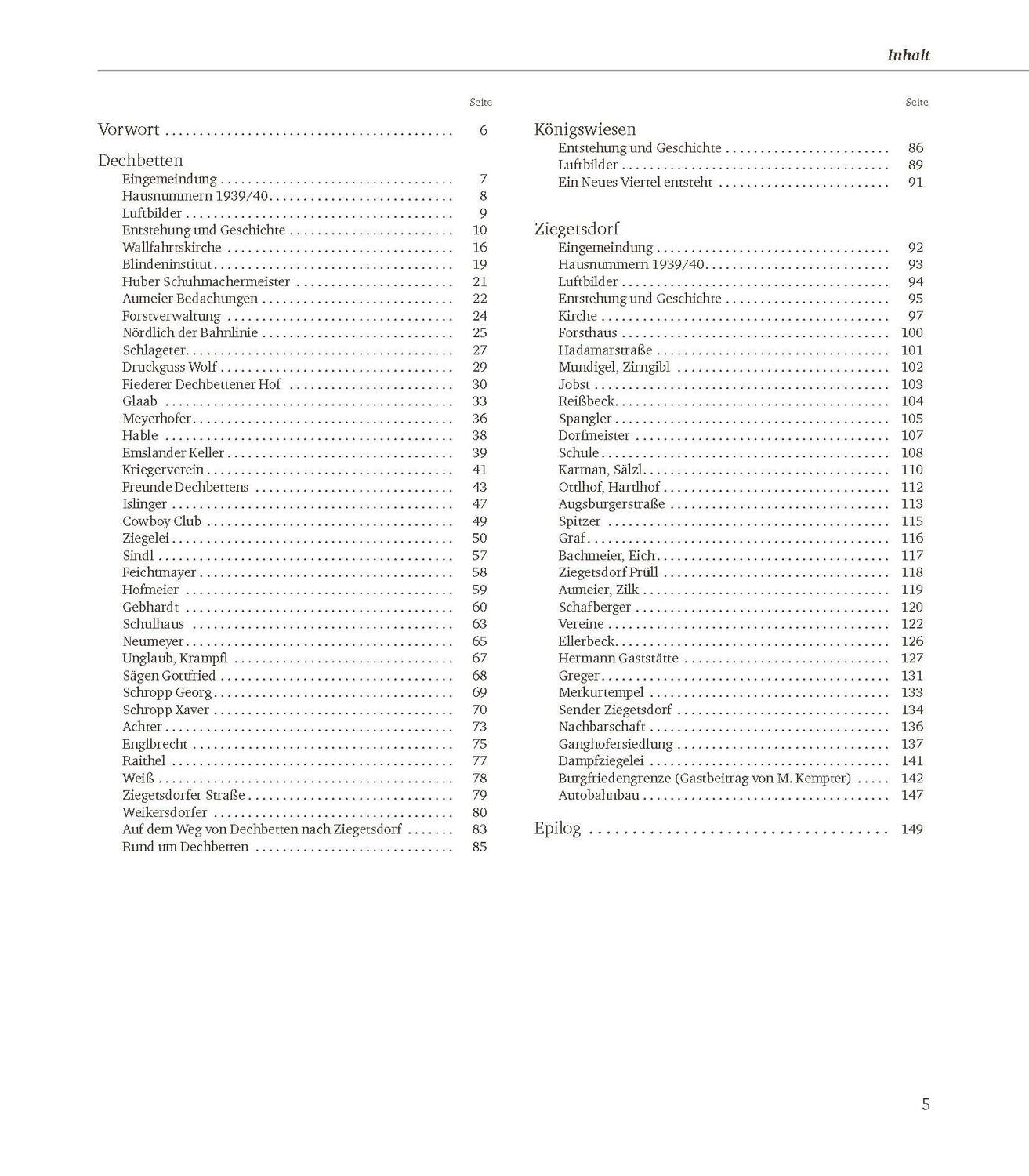 Bild: 9783955874278 | Dechbetten, Ziegetsdorf und Königswiesen | damals und heute | Buch