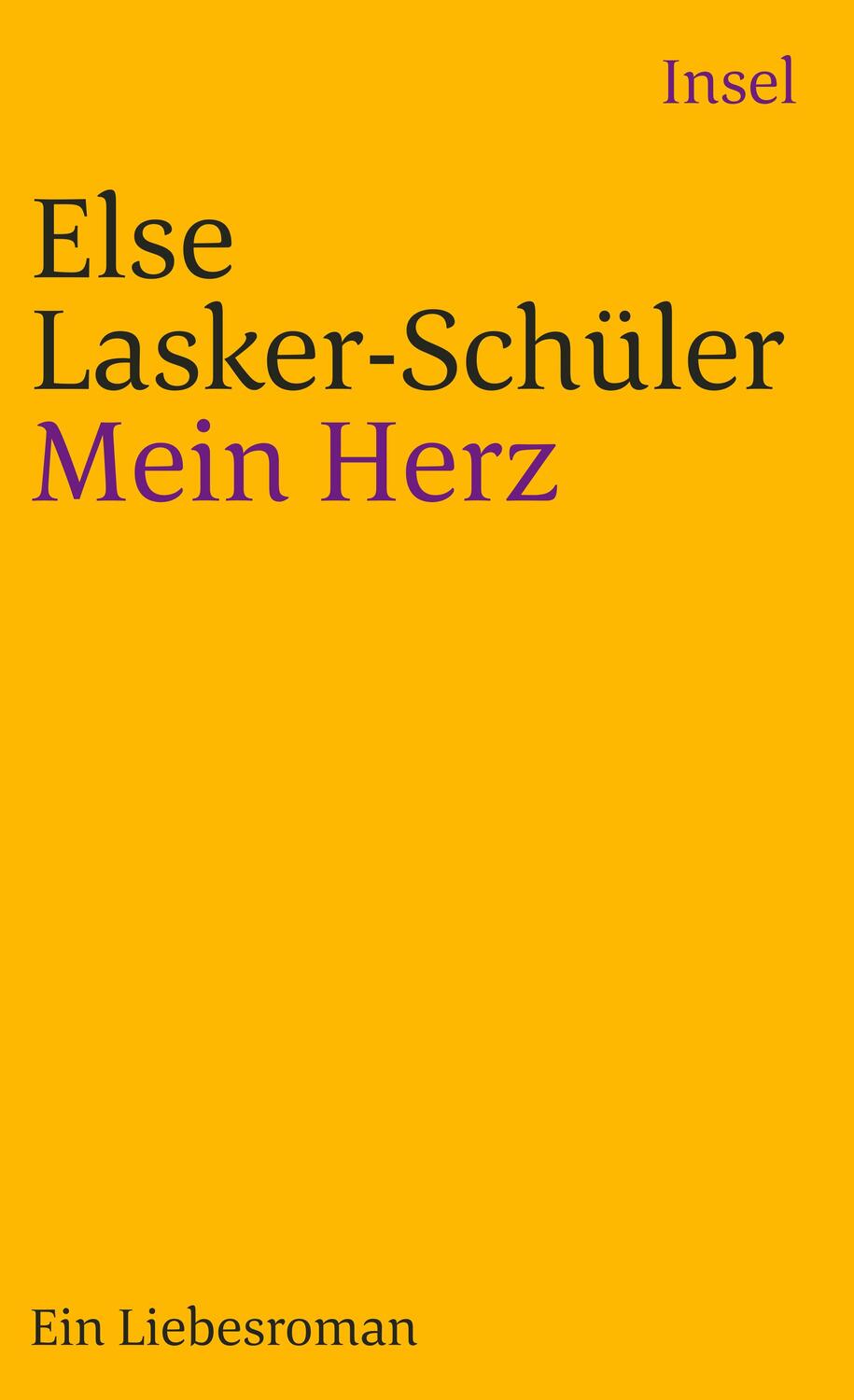 Cover: 9783458348894 | Mein Herz | Ein Liebes-Roman | Else Lasker-Schüler | Taschenbuch