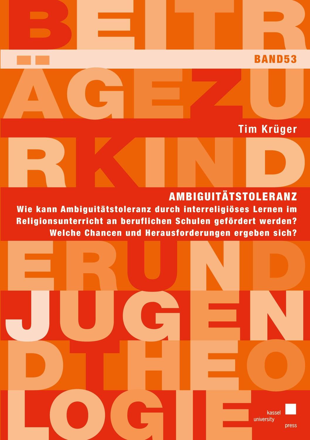 Cover: 9783737610360 | Ambiguitätstoleranz | Tim Krüger | Taschenbuch | Paperback | Deutsch