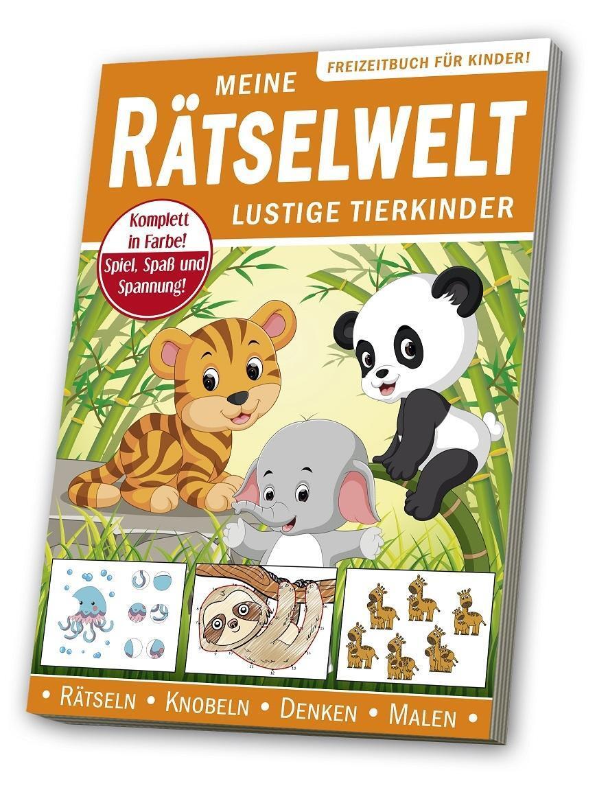 Cover: 4019393984305 | Meine Rätselwelt - für Kinder "Lustige Tierkinder" | Broschüre | 2018
