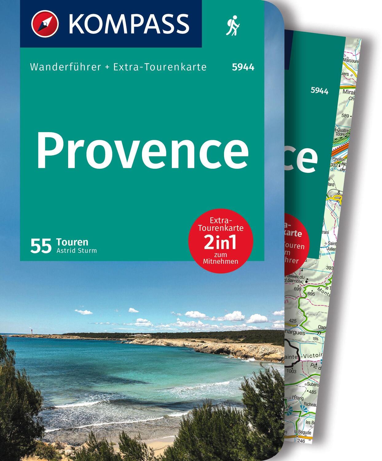 Cover: 9783991217343 | KOMPASS Wanderführer Provence, 55 Touren | Astrid Sturm | Taschenbuch