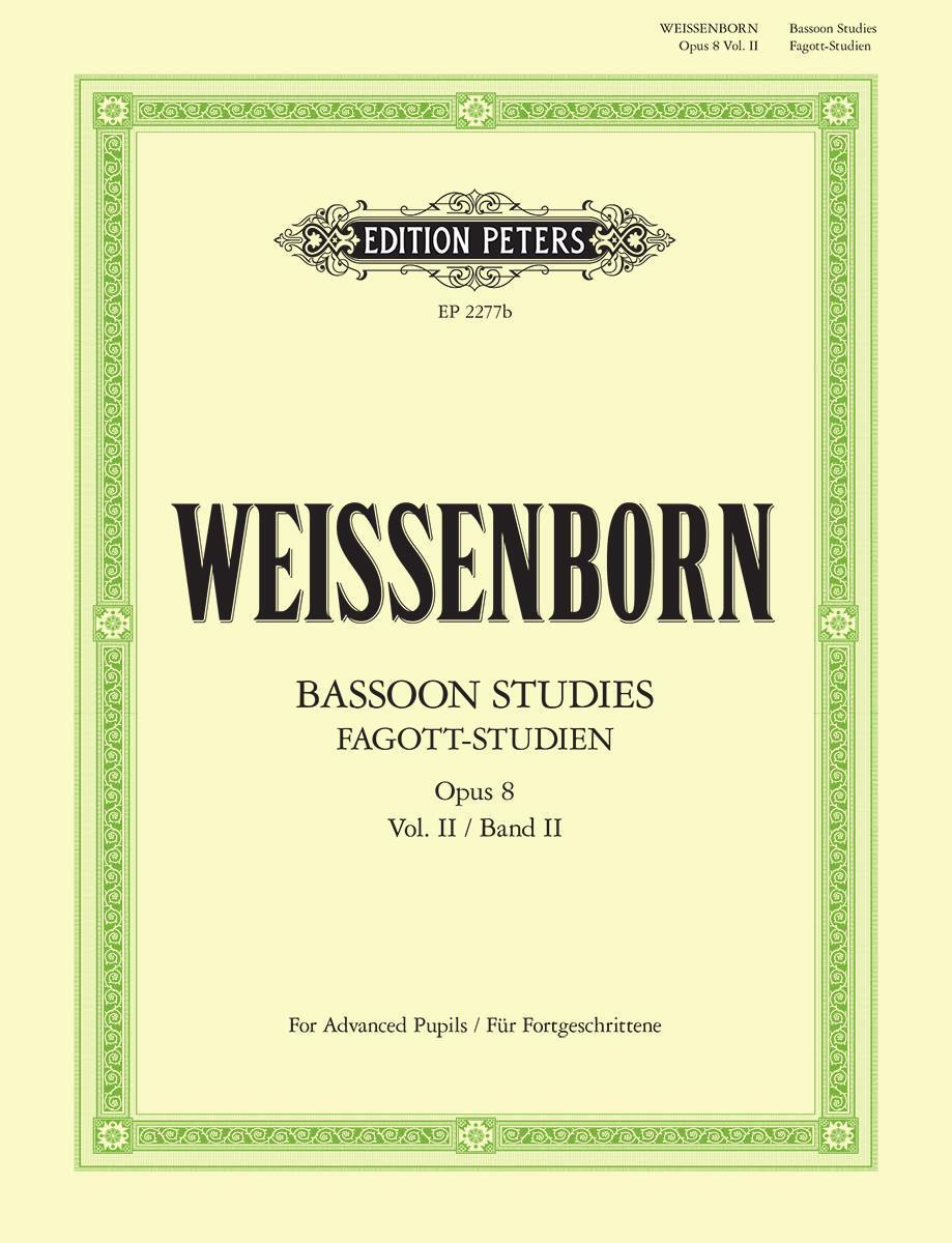 Cover: 9790577082707 | Fagott-Studien, Heft 2: Für Fortgeschrittene op. 8 | Weissenborn