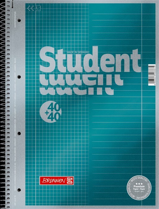 Cover: 4003273566675 | Brunnen Collegeblock Premium Student Duo A4 40+40 | 1067174 | 2020