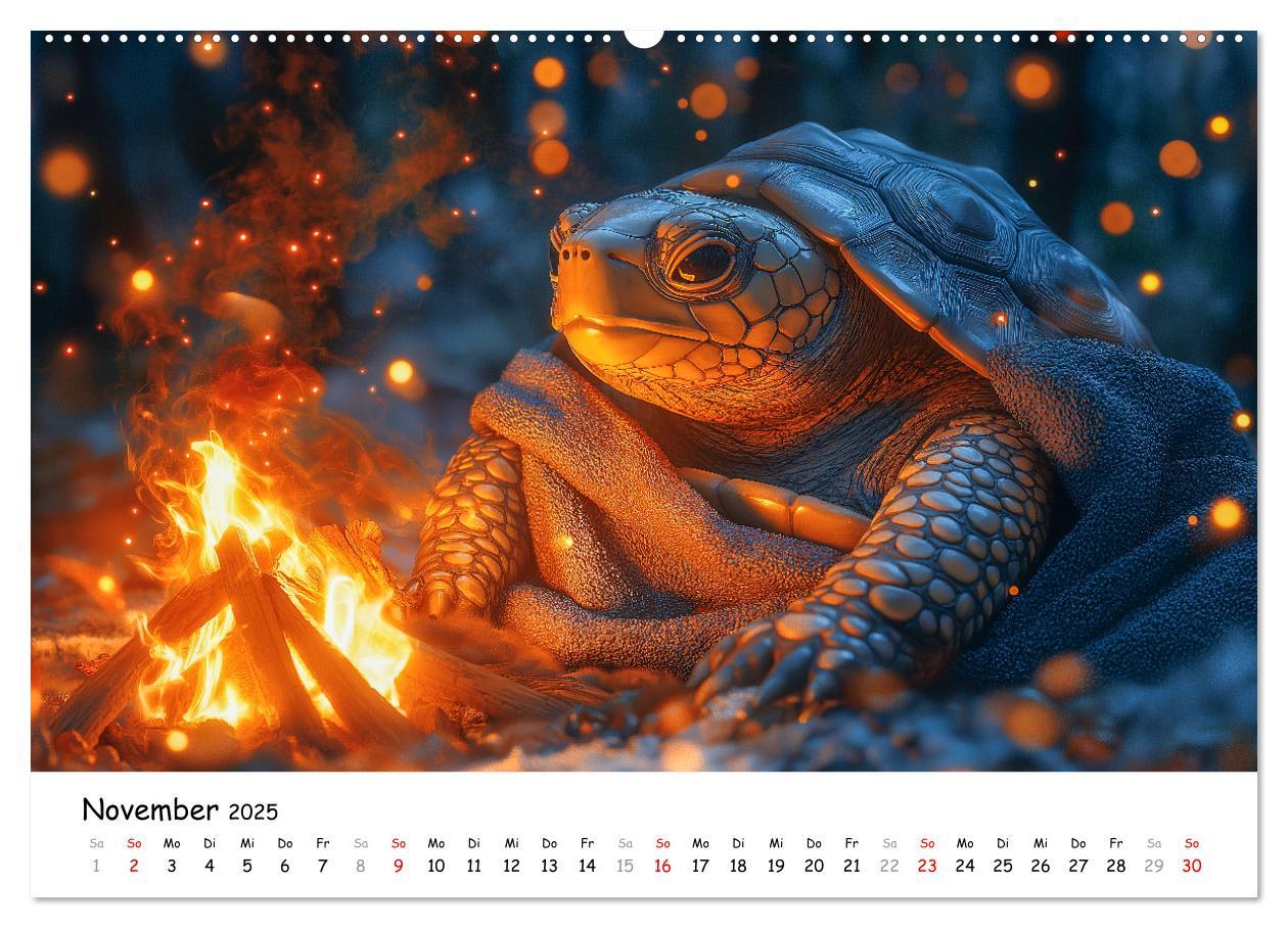 Bild: 9783457215852 | CHILL MAL - Entspannte Schildkröten beim Faulenzen (Wandkalender...