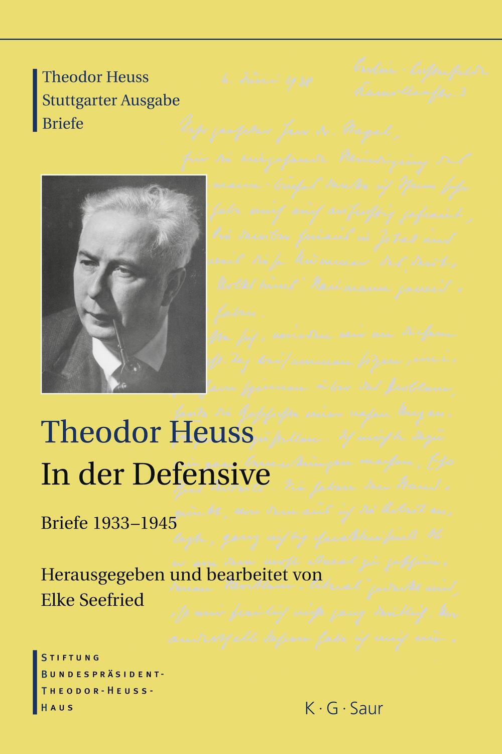 Cover: 9783598251245 | Theodor Heuss, 1933-1945, Theodor Heuss, In der Defensive | Heuss