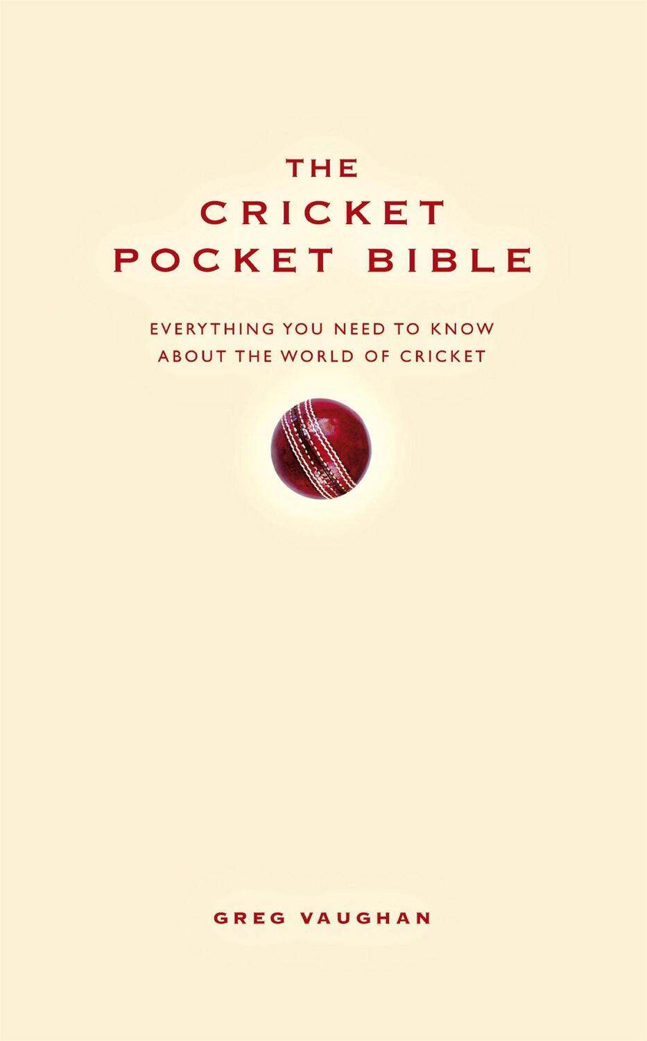 Cover: 9781907087141 | The Cricket Pocket Bible | Greg Vaughan | Buch | Pocket Bible | 2022