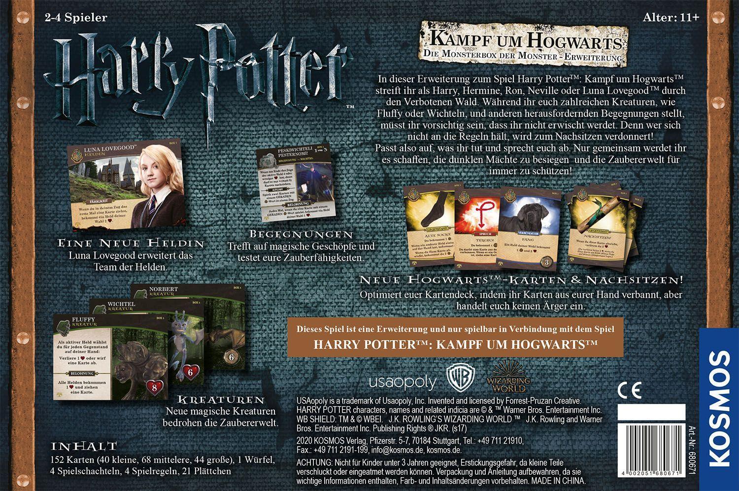 Bild: 4002051680671 | Harry Potter - Kampf um Hogwarts - Die Monsterbox der Monster -...