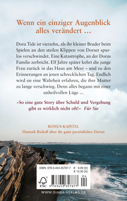 Bild: 9783453357877 | Geheimnis der Gezeiten | Roman | Hannah Richell | Taschenbuch | 512 S.