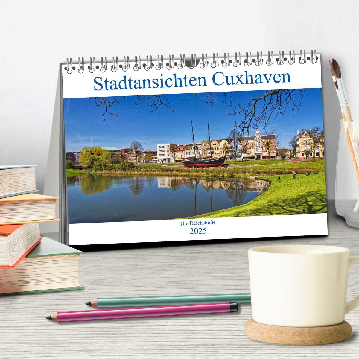 Bild: 9783435197743 | Stadtansichten Cuxhaven (Tischkalender 2025 DIN A5 quer), CALVENDO...