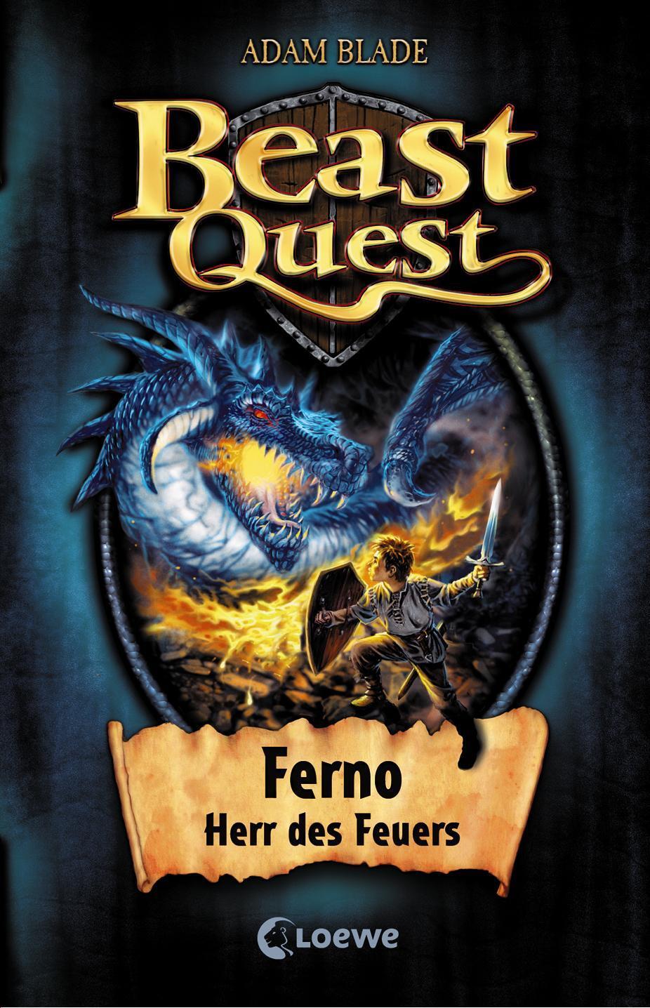Cover: 9783785561553 | Beast Quest 01. Ferno, Herr des Feuers | Adam Blade | Buch | Deutsch