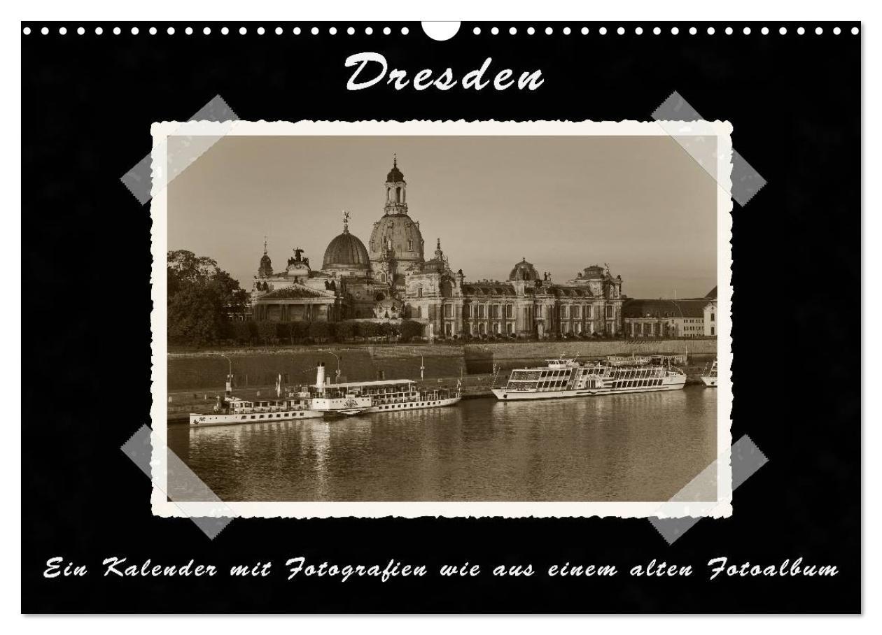 Cover: 9783435827992 | Dresden - Ein Kalender mit Fotografien wie aus einem alten...