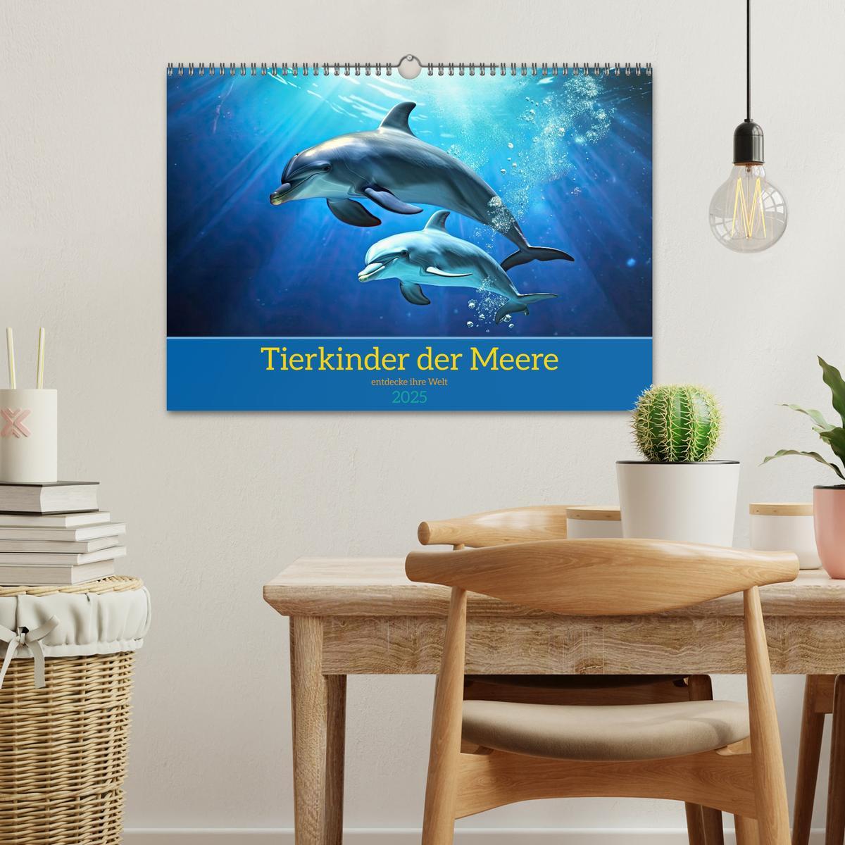 Bild: 9783457187685 | Tierkinder der Meere - entdecke ihre Welt (Wandkalender 2025 DIN A3...