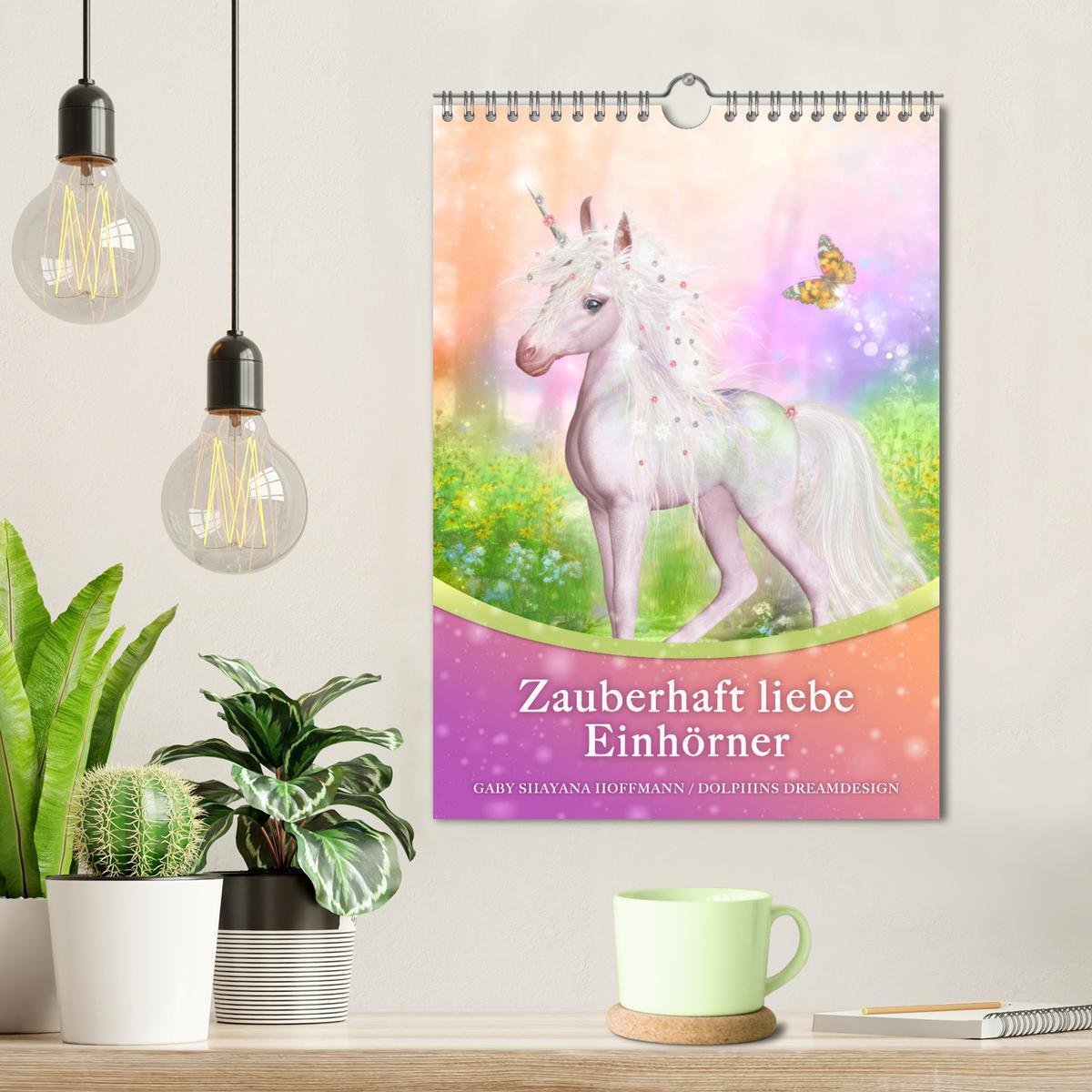 Bild: 9783435975693 | Zauberhaft liebe Einhörner - Kalender (Wandkalender 2025 DIN A4...