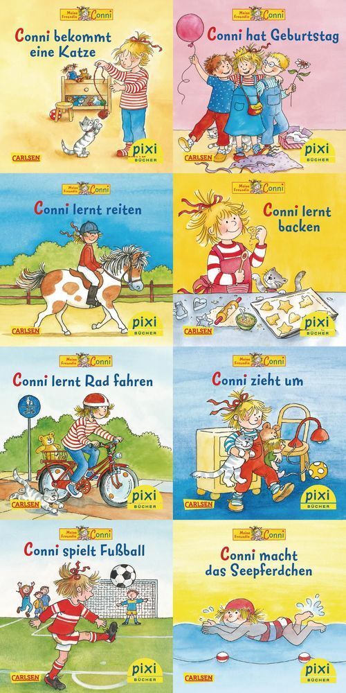 Cover: 9783551907158 | Pixi-8er-Set 190: Neue Abenteuer mit Conni (8x1 Exemplar), 8 Teile