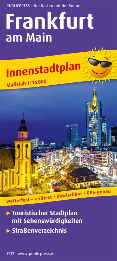 Cover: 9783961322176 | Frankfurt am Main Innenstadtplan 1 : 16 000 | (Land-)Karte | Deutsch