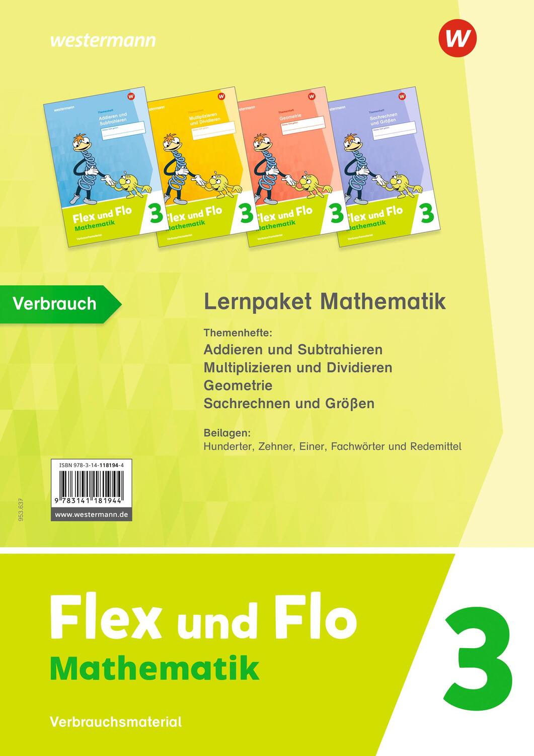 Cover: 9783141181944 | Flex und Flo 3. Paket Mathematik: Verbrauchsmaterial | Ausgabe 2021