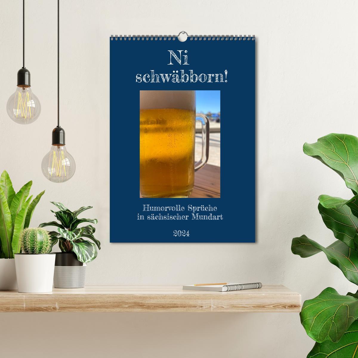 Bild: 9783435845972 | Ni schwäbborn! Mundart und Dialekt Kalender Sachsen (Wandkalender...