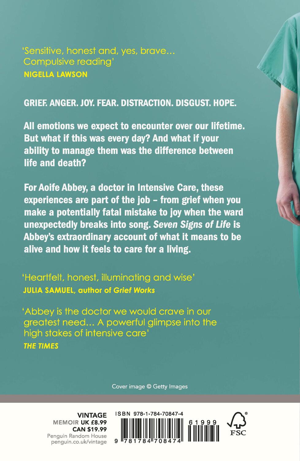 Rückseite: 9781784708474 | Seven Signs of Life | Stories from an Intensive Care Doctor | Abbey