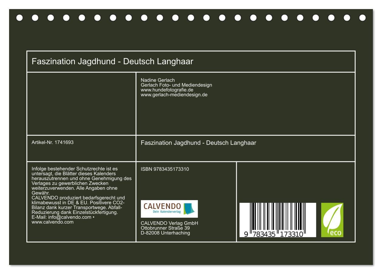 Bild: 9783435173310 | Faszination Jagdhund - Deutsch Langhaar (Tischkalender 2025 DIN A5...